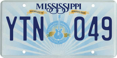 MS license plate YTN049