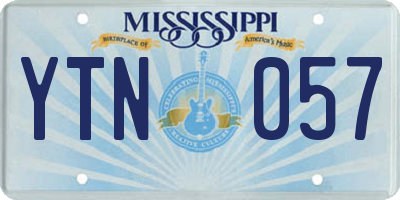 MS license plate YTN057