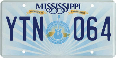 MS license plate YTN064