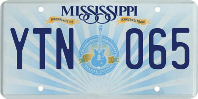 MS license plate YTN065
