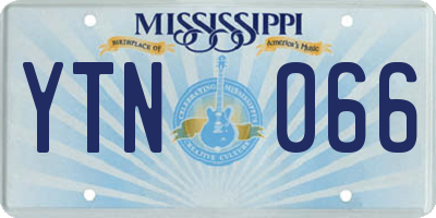 MS license plate YTN066