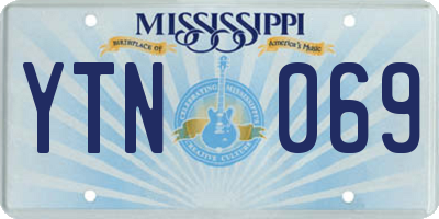 MS license plate YTN069