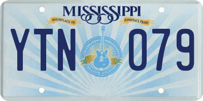 MS license plate YTN079