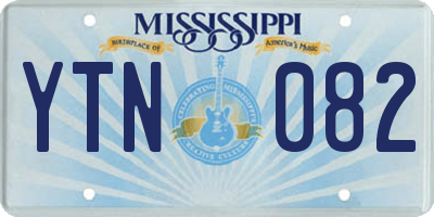 MS license plate YTN082