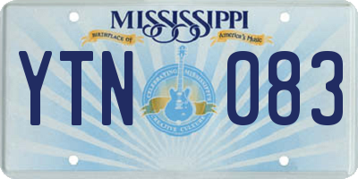 MS license plate YTN083