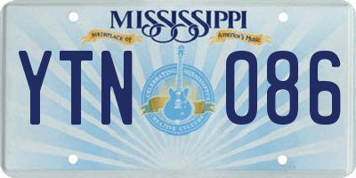 MS license plate YTN086