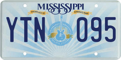 MS license plate YTN095