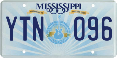 MS license plate YTN096