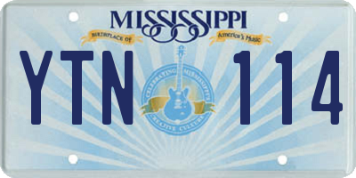 MS license plate YTN114