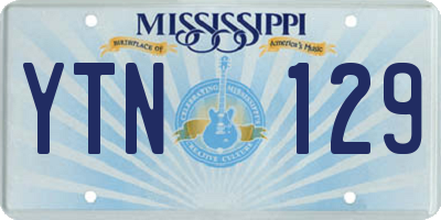 MS license plate YTN129