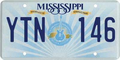 MS license plate YTN146