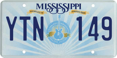 MS license plate YTN149