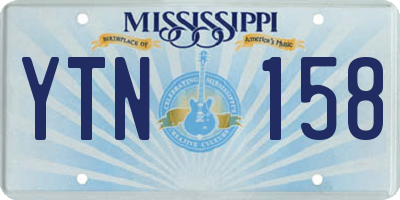 MS license plate YTN158