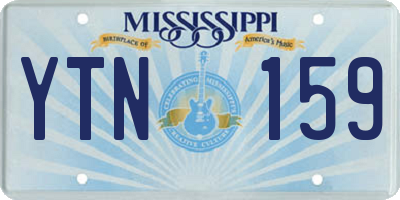 MS license plate YTN159