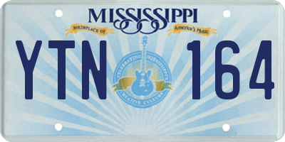 MS license plate YTN164