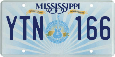 MS license plate YTN166