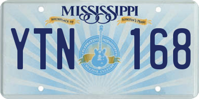 MS license plate YTN168