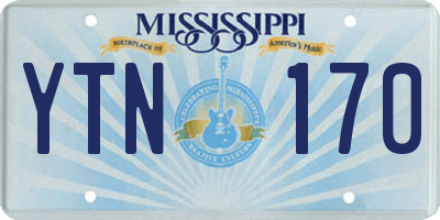 MS license plate YTN170