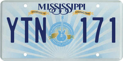 MS license plate YTN171