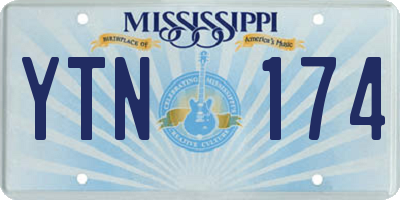MS license plate YTN174