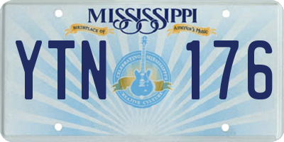 MS license plate YTN176