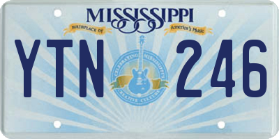 MS license plate YTN246