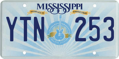 MS license plate YTN253