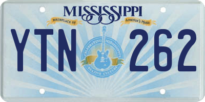 MS license plate YTN262