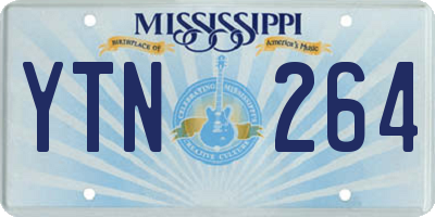 MS license plate YTN264