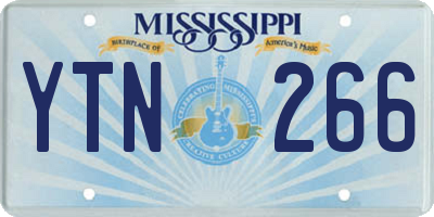 MS license plate YTN266