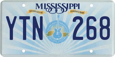 MS license plate YTN268