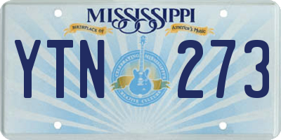 MS license plate YTN273