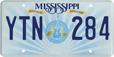 MS license plate YTN284