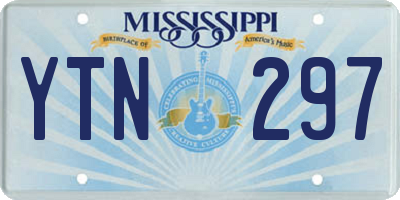 MS license plate YTN297