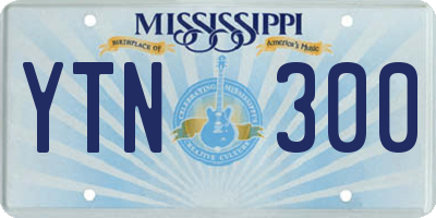MS license plate YTN300
