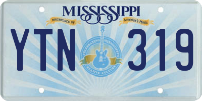 MS license plate YTN319