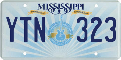 MS license plate YTN323