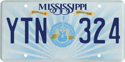MS license plate YTN324