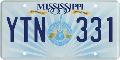 MS license plate YTN331