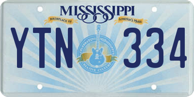 MS license plate YTN334