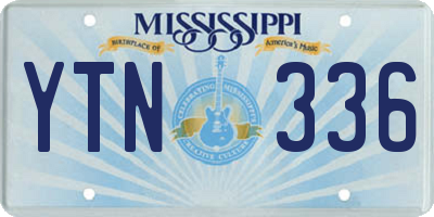 MS license plate YTN336