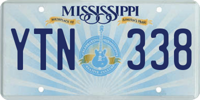 MS license plate YTN338