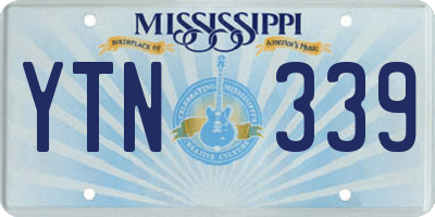 MS license plate YTN339