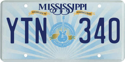 MS license plate YTN340