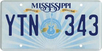 MS license plate YTN343