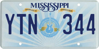 MS license plate YTN344