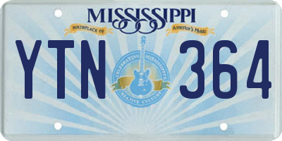 MS license plate YTN364