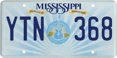 MS license plate YTN368