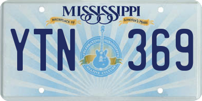 MS license plate YTN369