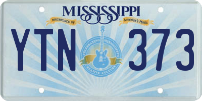 MS license plate YTN373